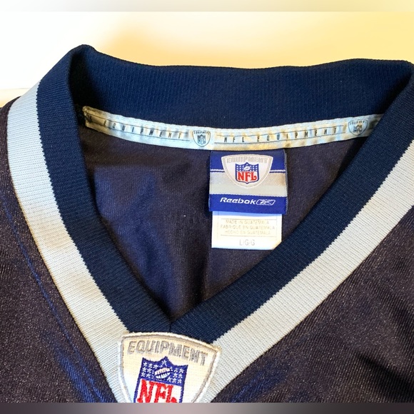 NFL Reebok Players New England Patriots #54 Tedy Bruschi Jersey L Blue - Picture 4 of 6